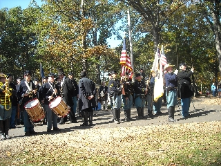 The President reviews the troops